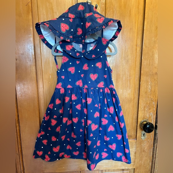 MuMu CoCo Watermelon Dress With Matching Sun Hat - Picture 3 of 12